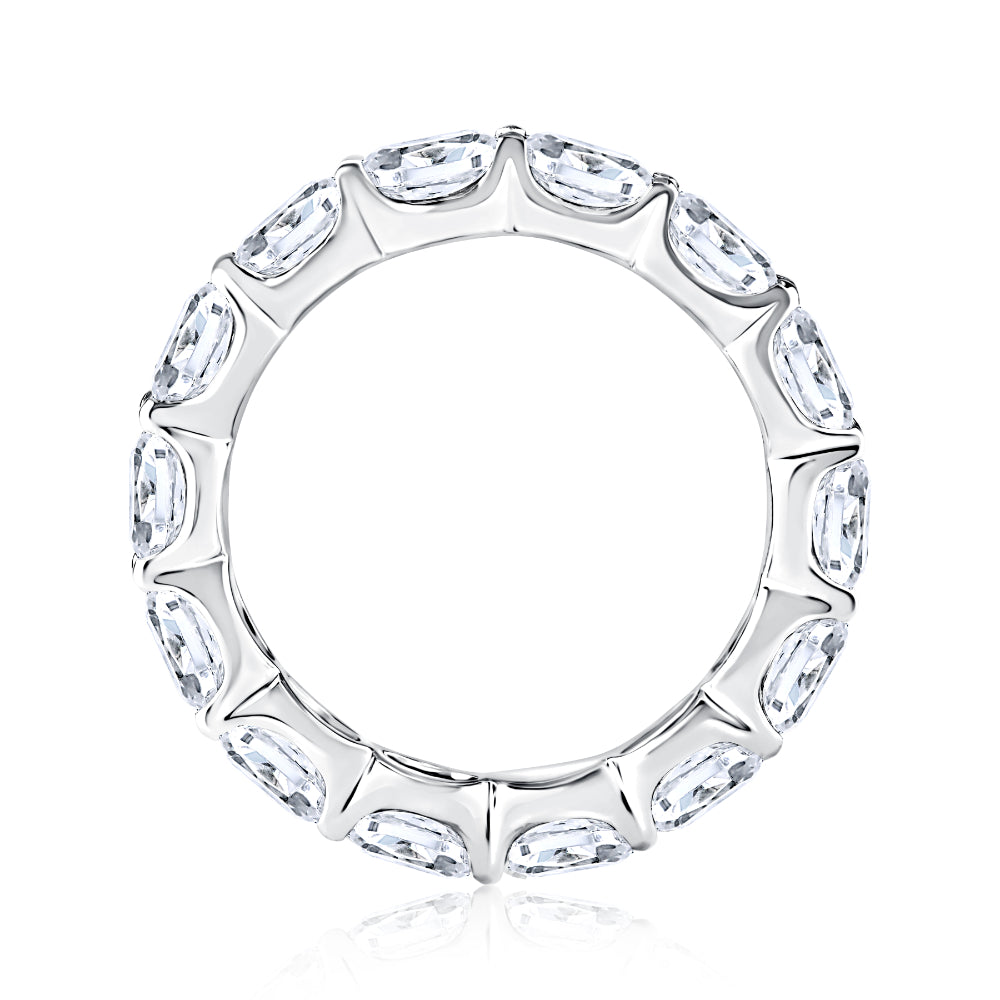 A. Jaffe Platinum Oval Diamond Eternity Band
