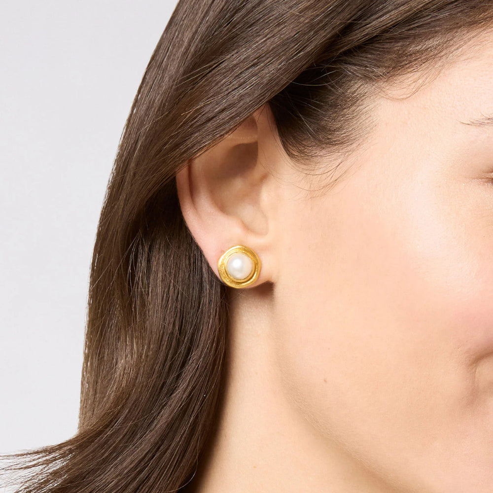 Julie Vos Wave Stone Studs