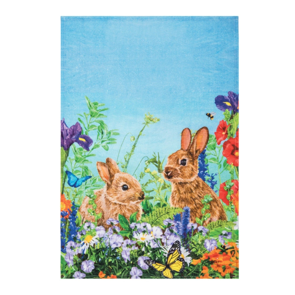 C&F Home Easter Bunny Garden Paradise Kitchen Towel