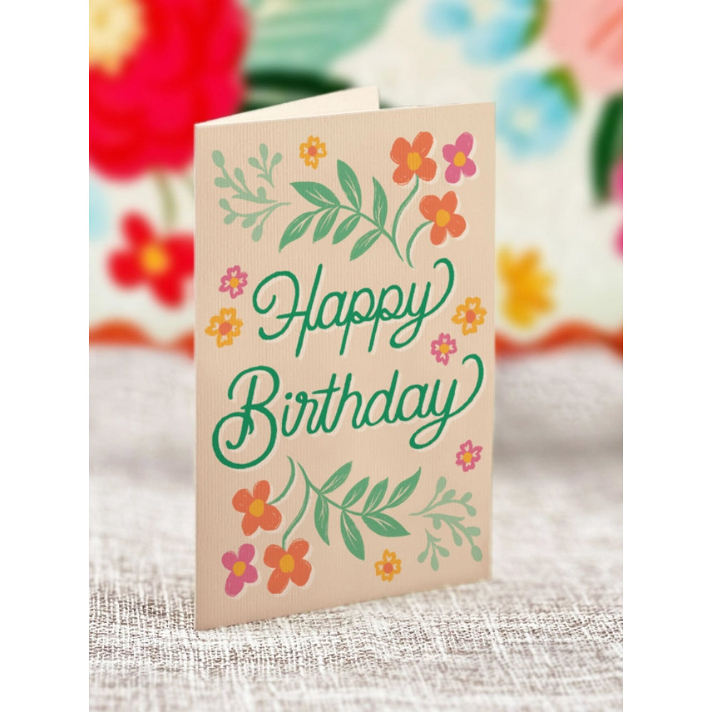 Mini Blooming Birthday Cake Greeting Cards