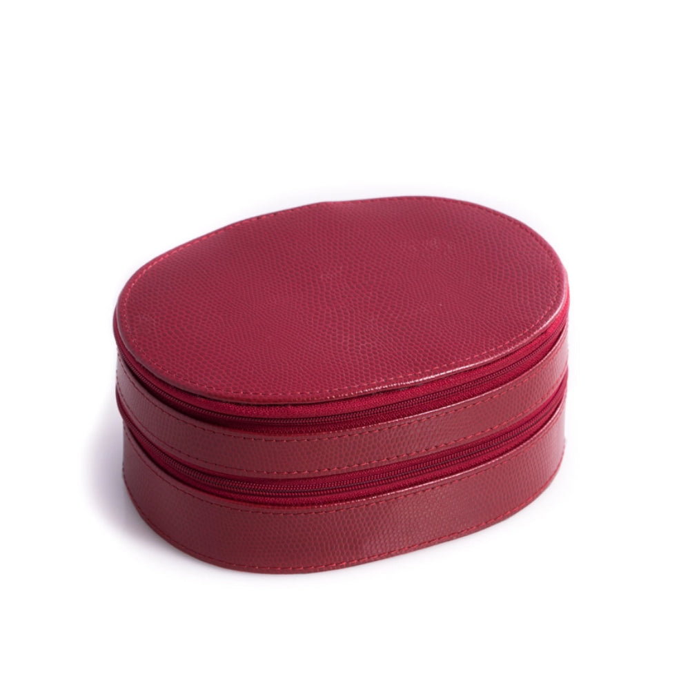 Bey/Berk Red Lizard Leather Jewelry Box