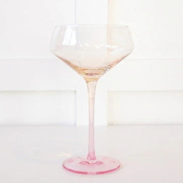Byrdeen Mezclada Handblown Coupe Glass