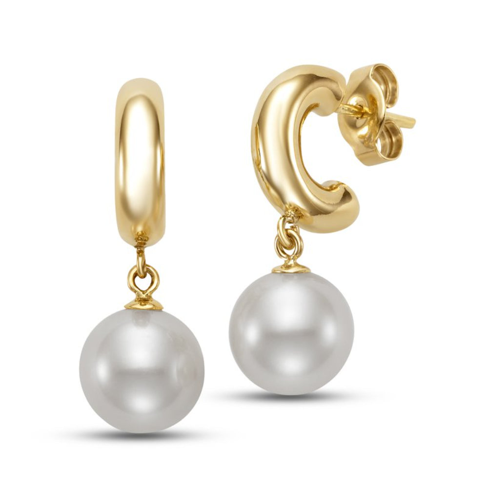 Mastoloni 14k Gold Freshwater Pearl Earrings