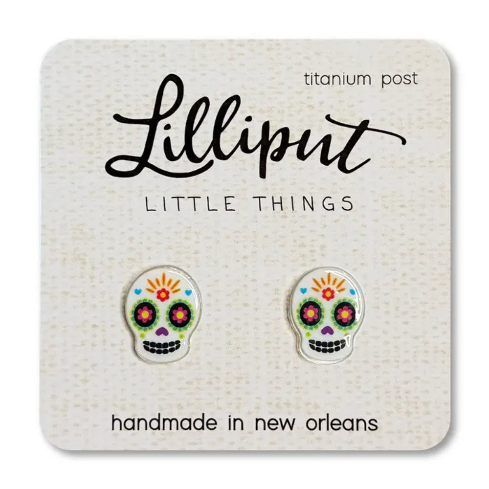 Lilliput Little Things Sugar Skull Earrings