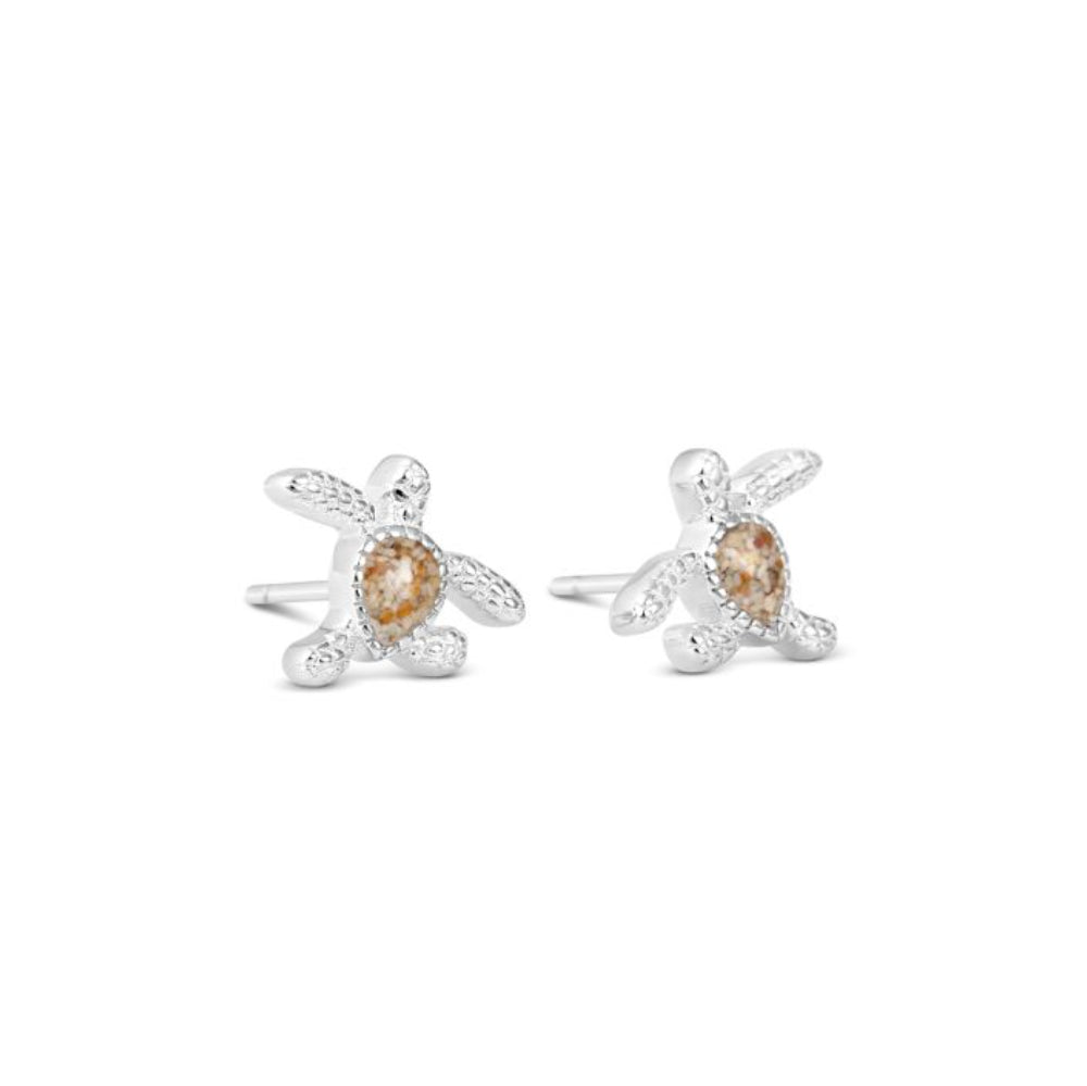 Dune Delicate Turtle Stud Earrings