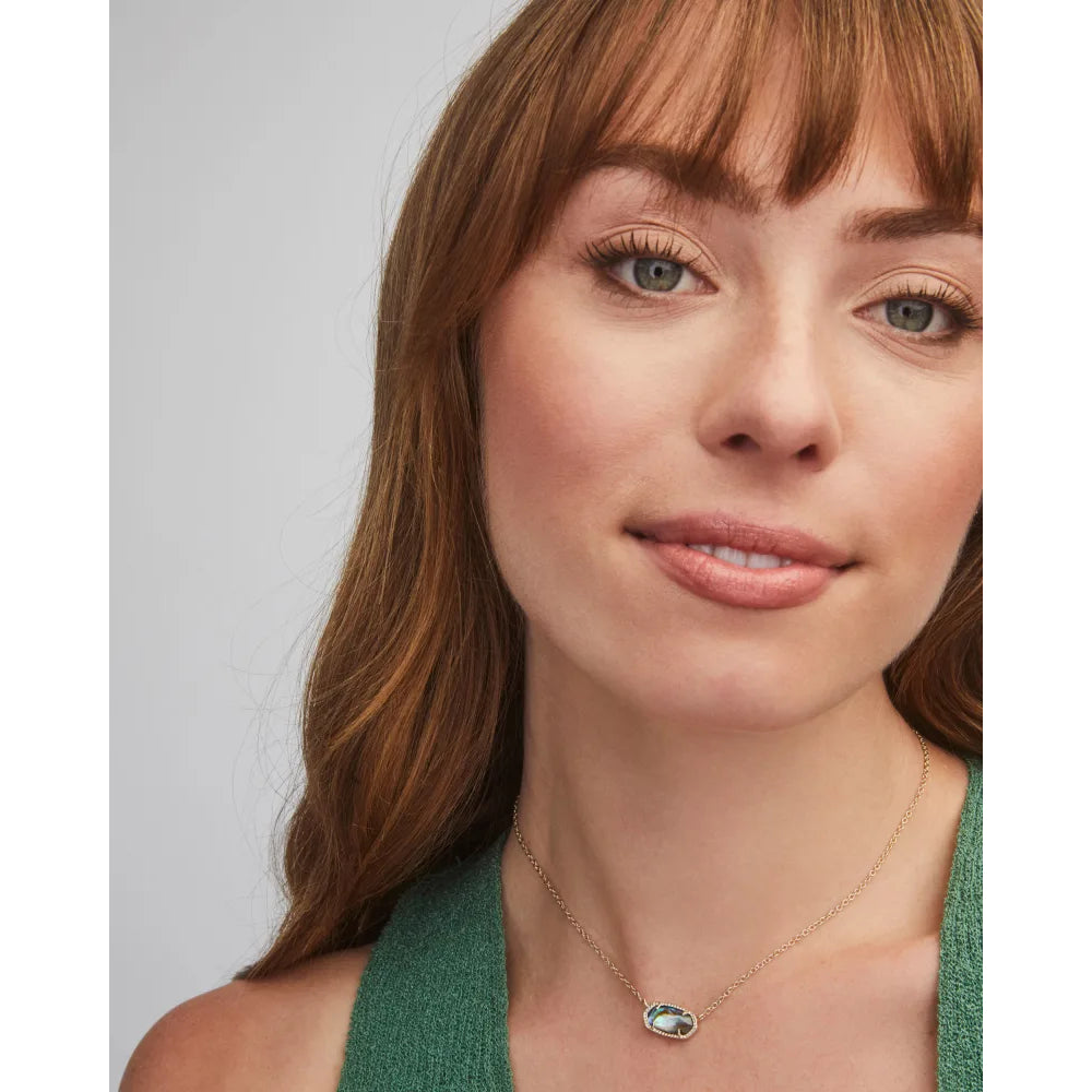 Kendra Scott Elisa Pendant Necklace in Abalone Shell