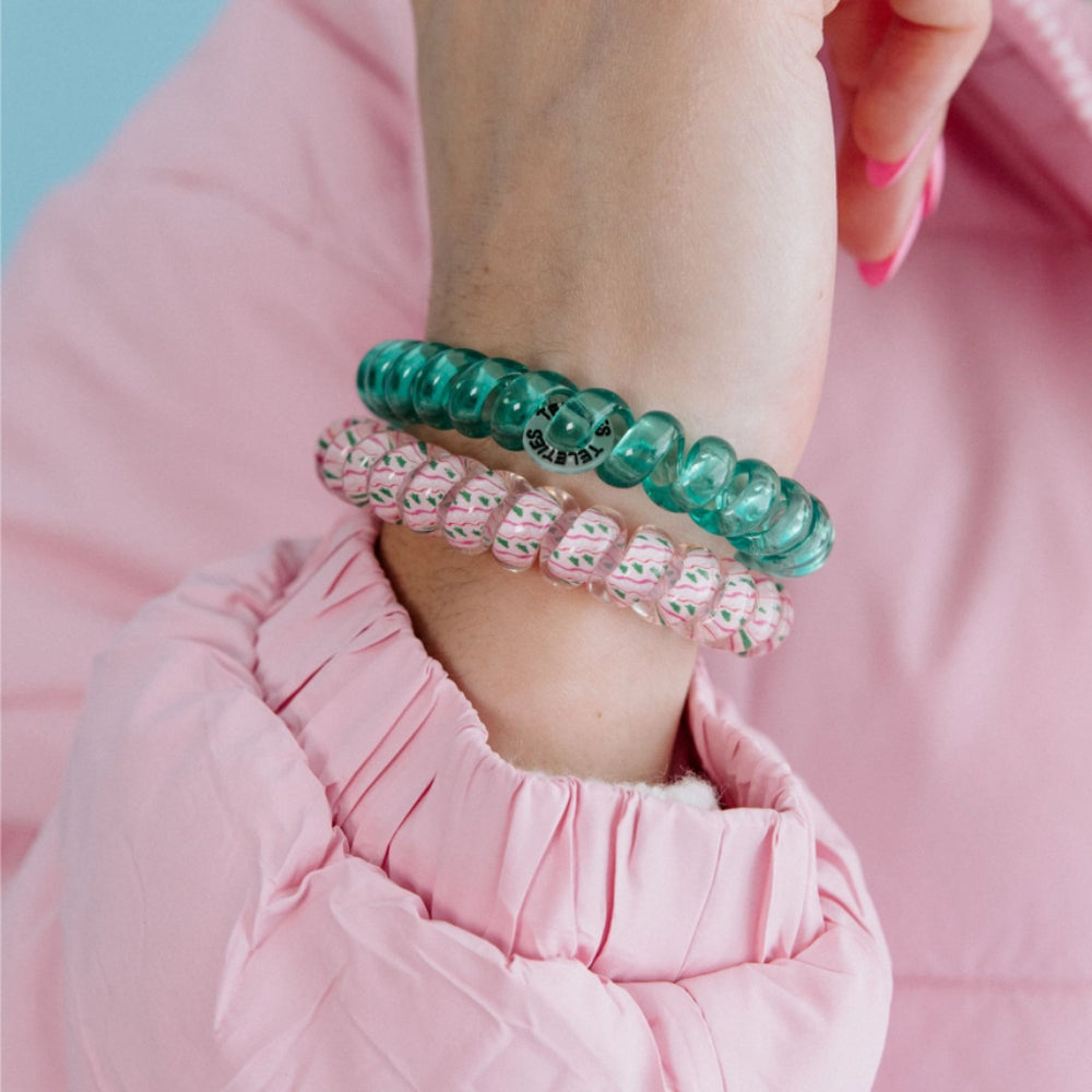 TELETIES Large Spiral Hair Coils Hair Ties - Holiday 2025