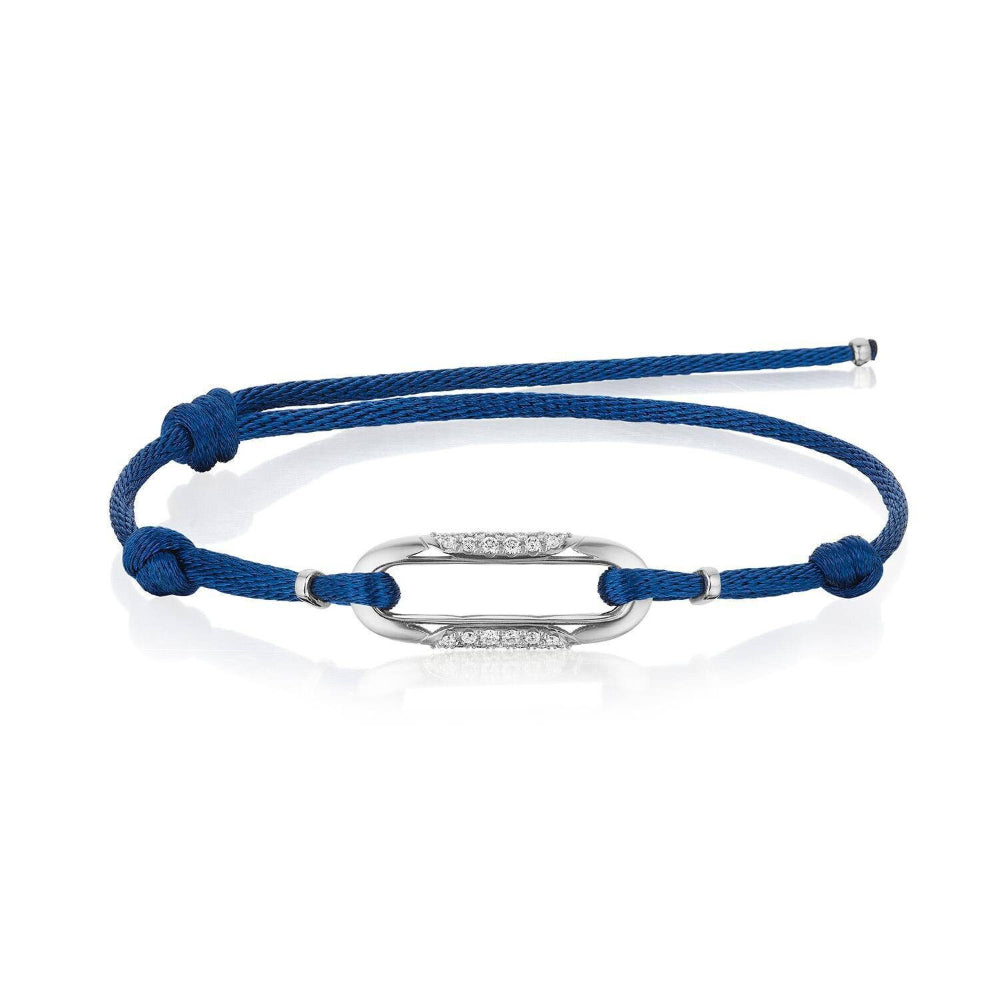 Tacori Crescent Eclipse Link Bracelet with Diamonds on Cord