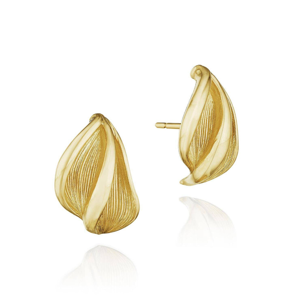 Tacori 18k Gold Double Petal Earrings