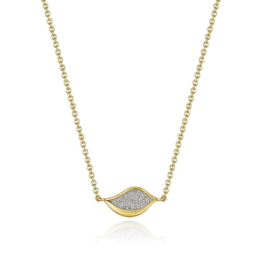 Tacori 18k Gold Petal Diamond Pave Pendant