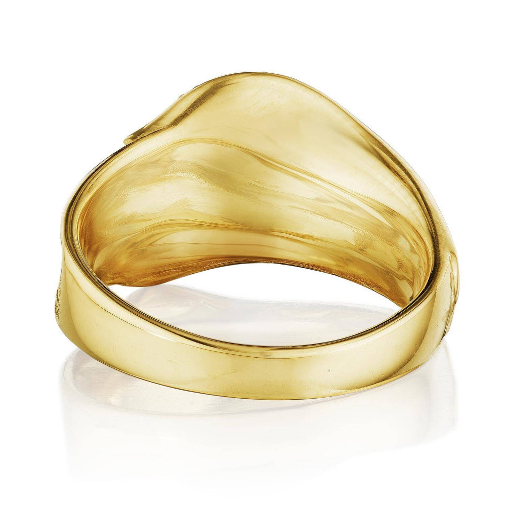 Tacori 18k Gold Dahlia Double Petal Diamond Pave Ring