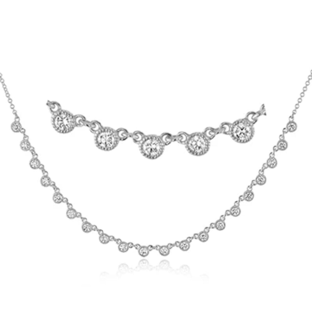 Simon G. 18k Harmonie Necklace with Diamonds