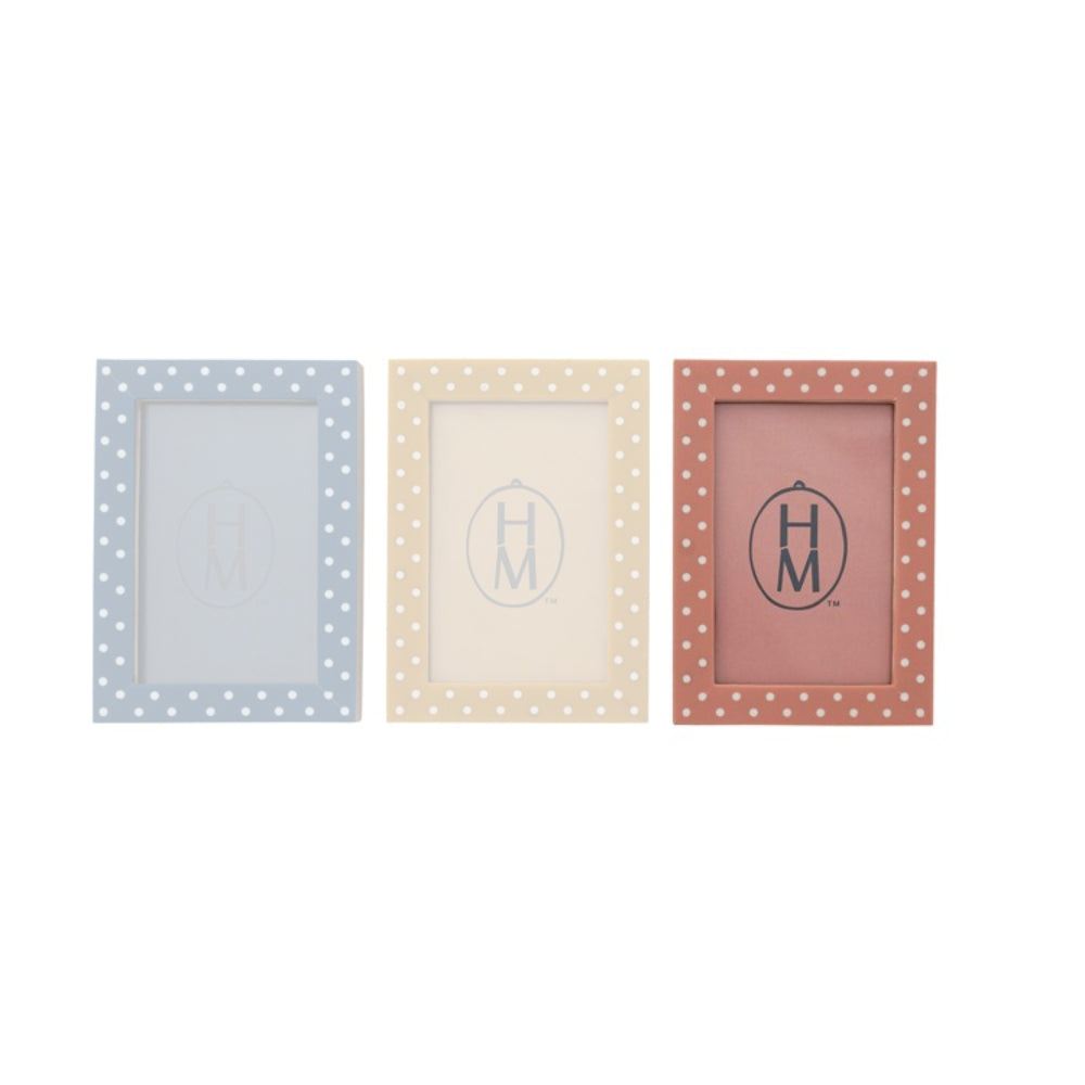 Hazel Mazel 4x6 Resin Polka Dot Photo Frame