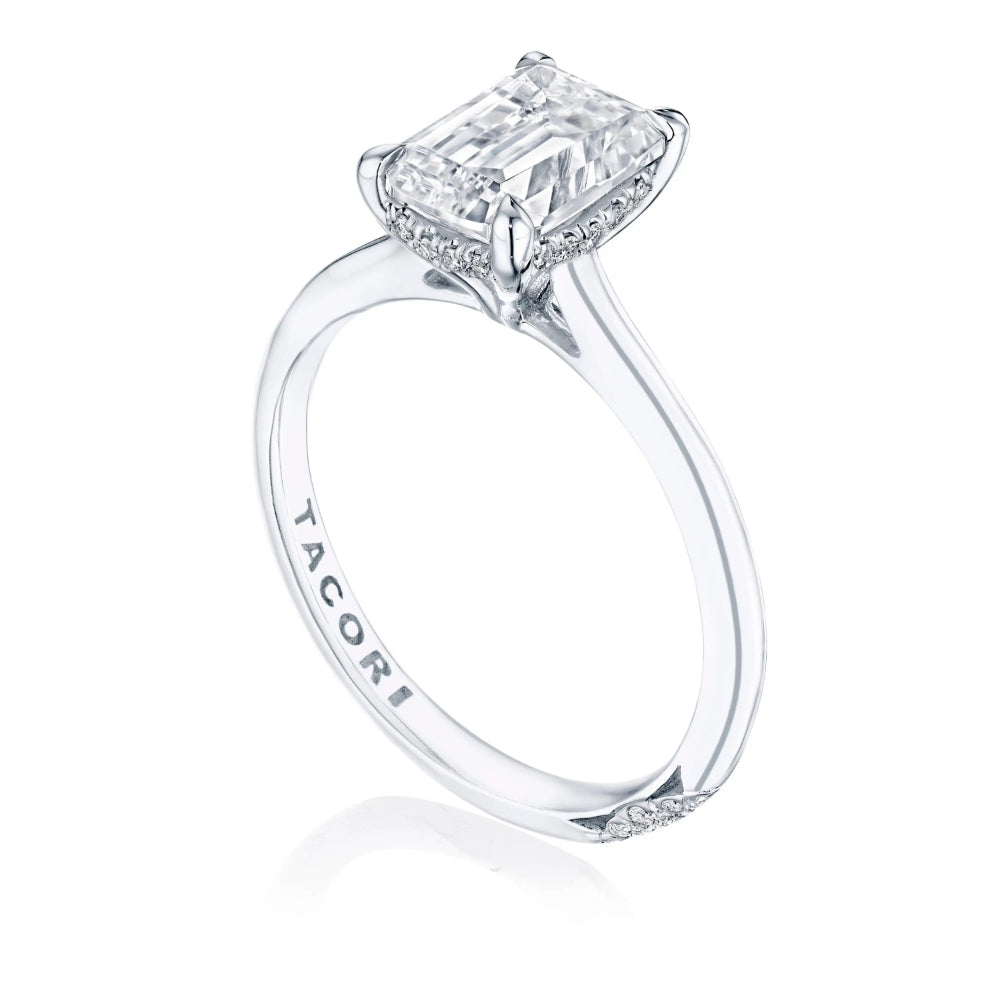 Tacori Founder's Collection Emerald Solitaire Engagement Ring