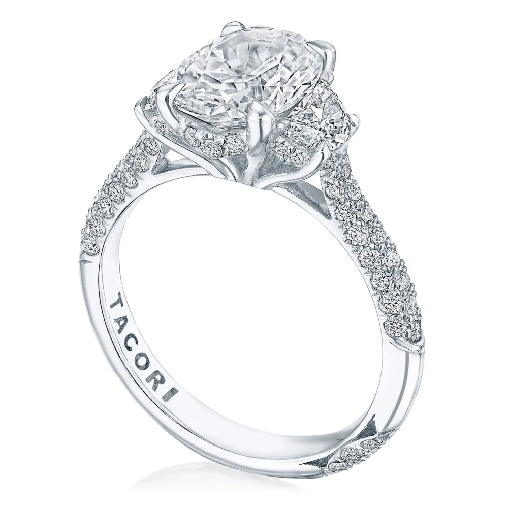 Tacori Founder's Collection, RoyalT Oval 3-Stone Engagement Ring