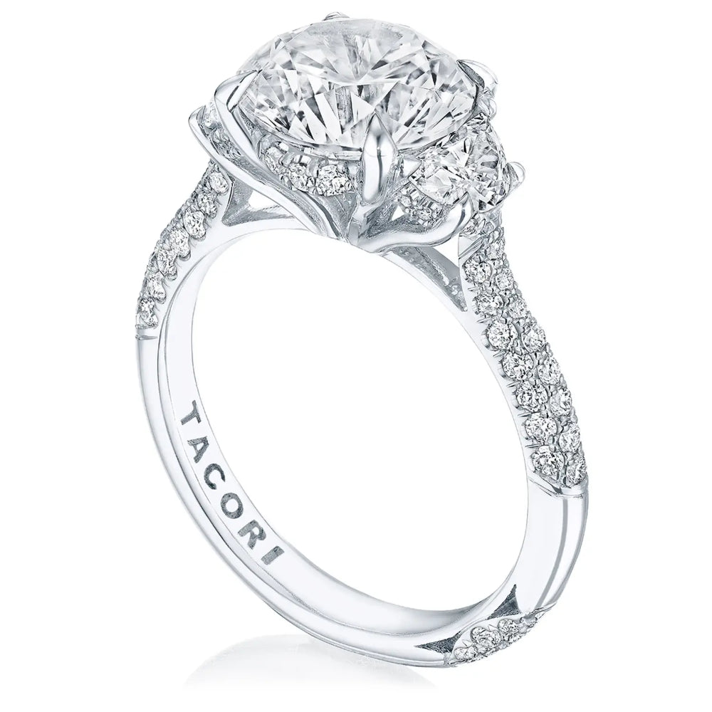 Tacori Founder's Collection, RoyalT Round 3-Stone Engagment Ring