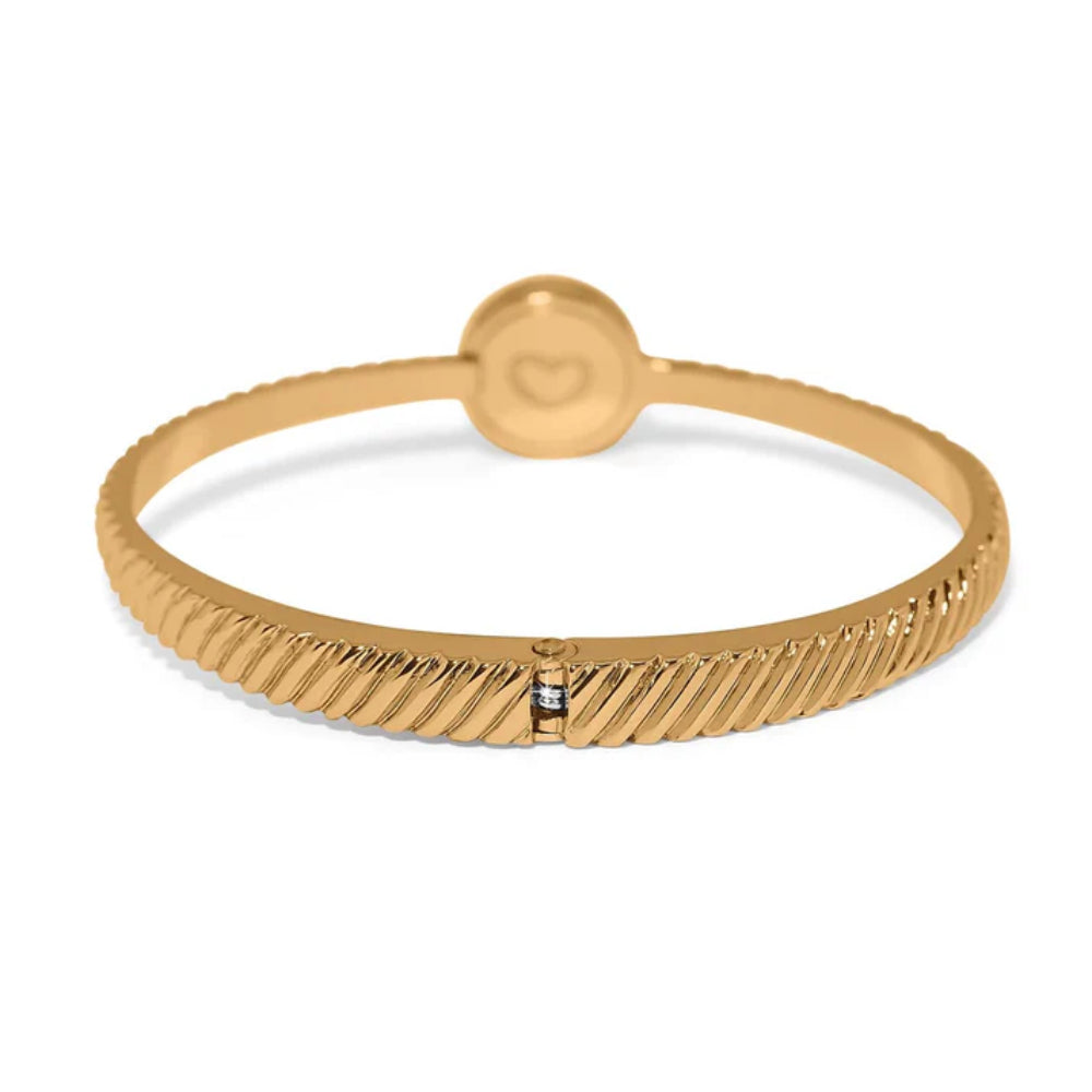 Brighton Gold Illumina Celeste Dome Hinged Bangle