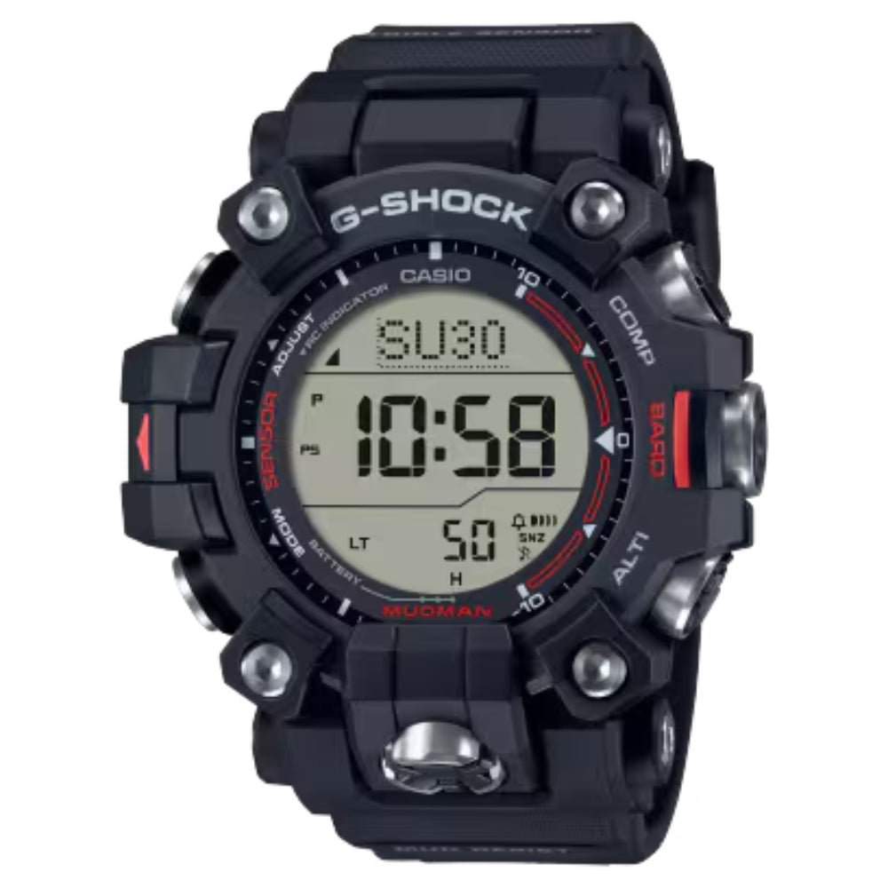 G-Shock Master of G-Land Mudman Solar Black & Red, GW9500-1 