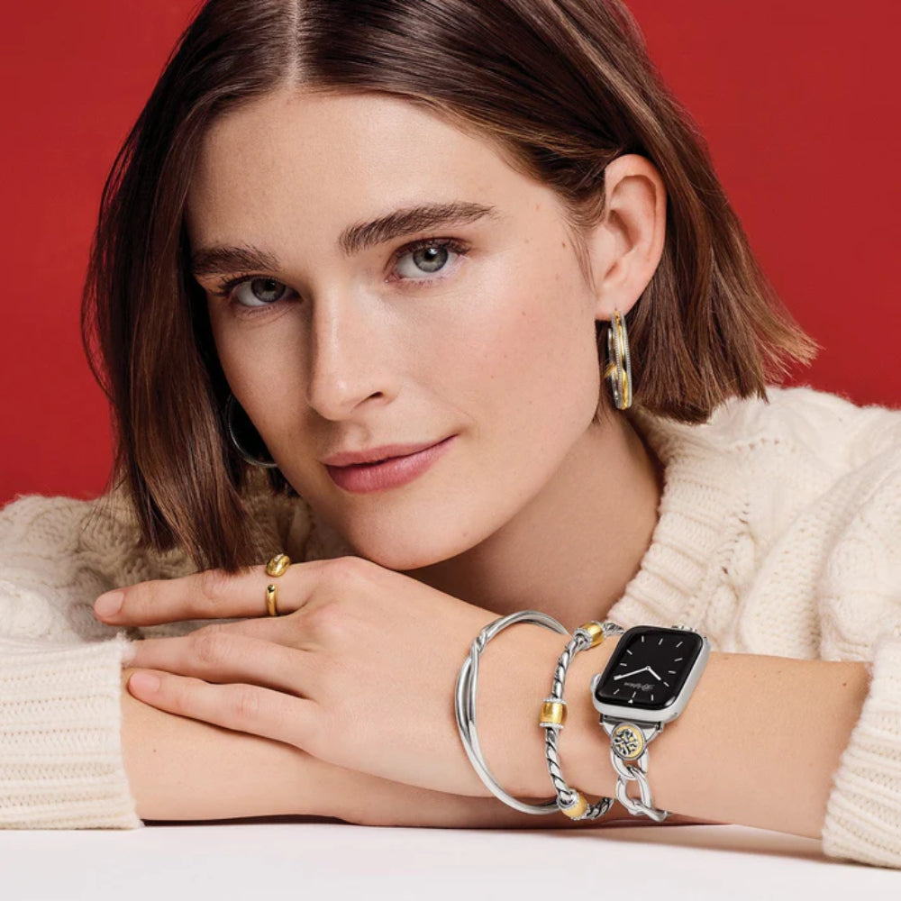 Brighton Interlok Noir Two Tone Watch Band