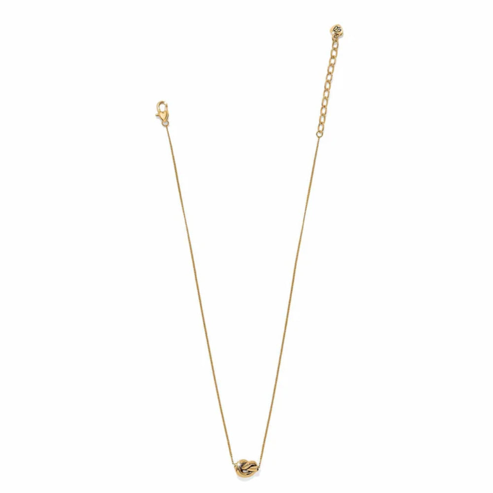 Brighton Gold Interlok Single Knot Mini Necklace