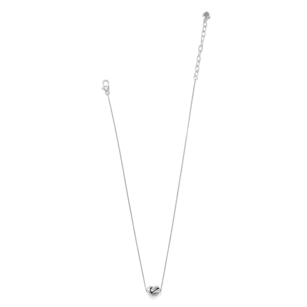 Brighton Silver Interlok Single Knot Mini Necklace