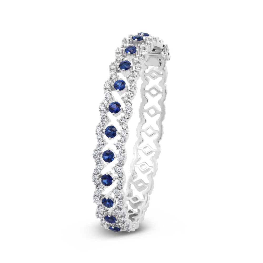 Jack Kelége 18k Sapphire and Diamond Bracelet