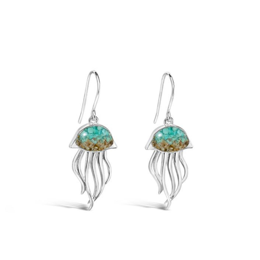 Dune Jewelry Jellyfish Drop Earrings - Turquoise Gradient