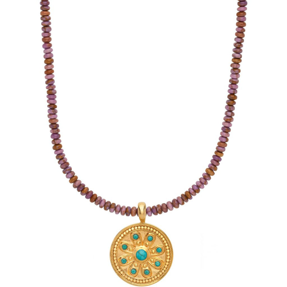 Anna Beck Rasa Turquoise Beaded Pendant Necklace, 15-17"