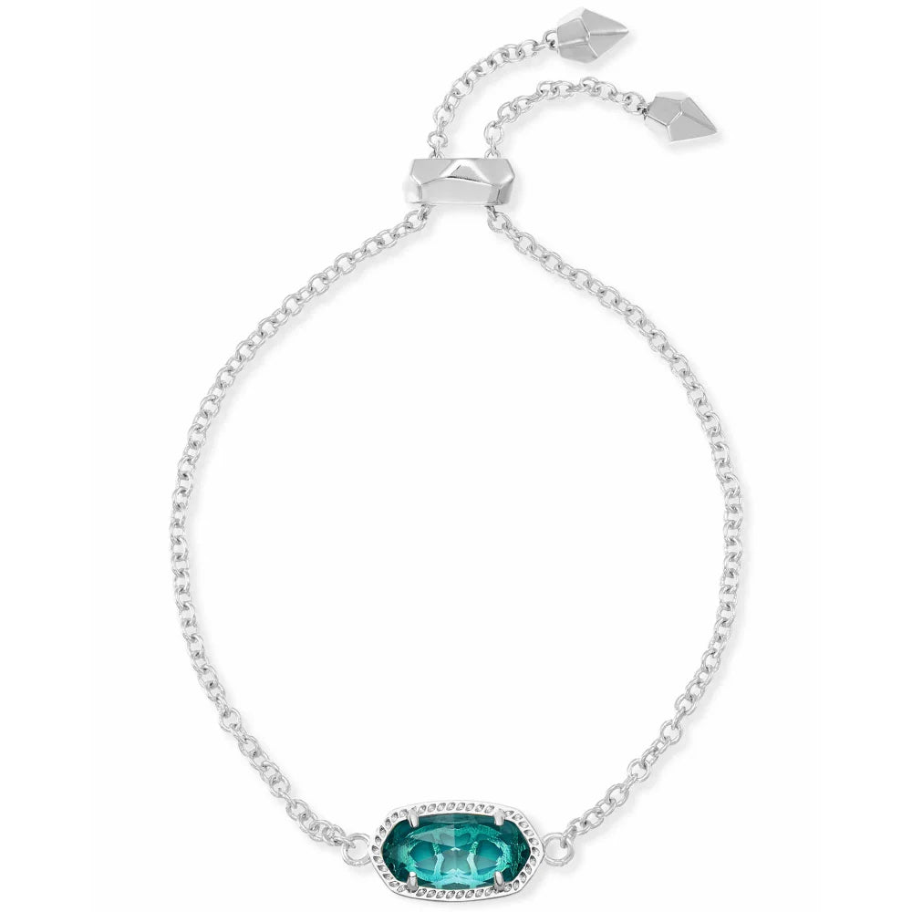 Kendra Scott Elaina Adjustable Chain Bracelet in London Blue