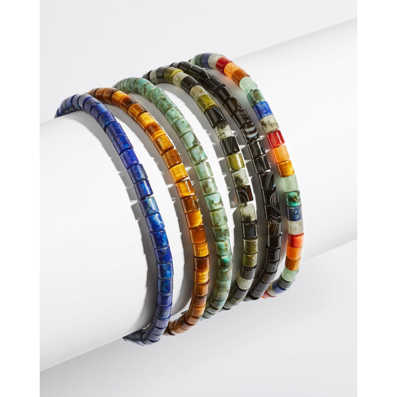 Scott Bros. Grey Oxidized Sterling Silver Corded Bracelet In Blue Lapis