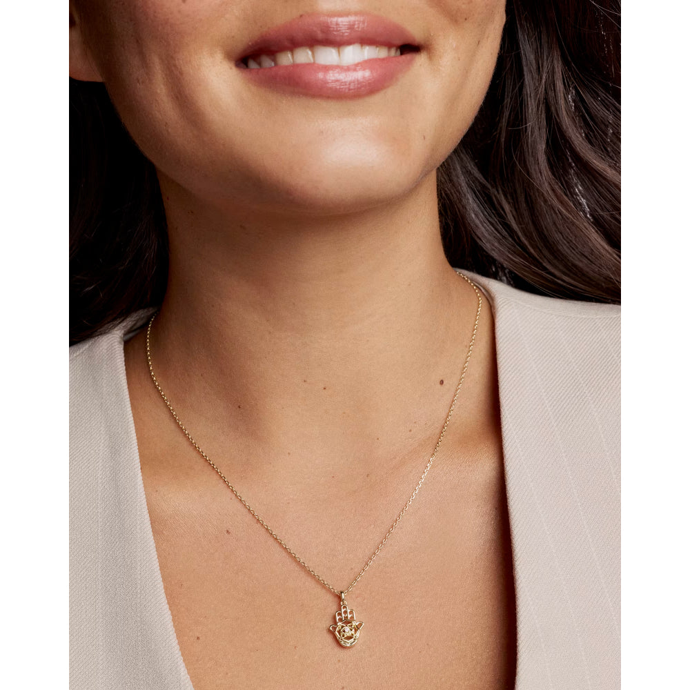 Kendra Scott Hamsa Short Pendant Necklace
