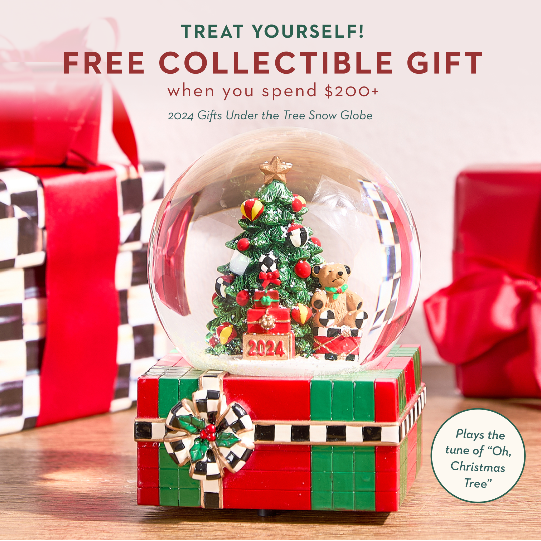 MacKenzie-Childs Gifts Under the Tree 2024 Snow Globe – Smyth Jewelers