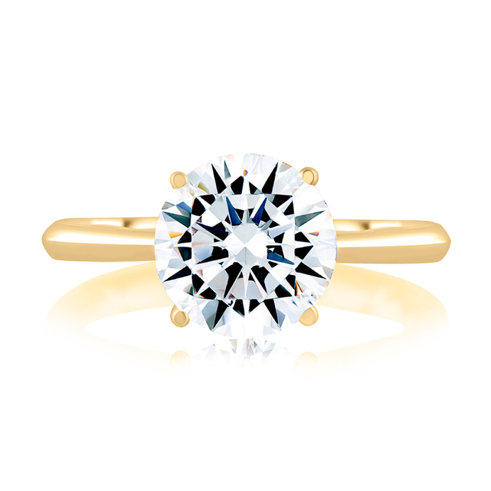 A. Jaffe Solitaire Engagement Ring with Surprise Diamonds