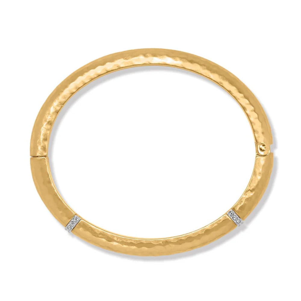 Brighton Meridian Geo Hinged Bangle