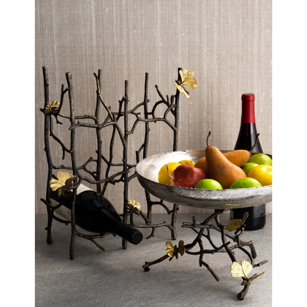 Michael Aram Butterfly Ginkgo 6-Bottle Wine Rack