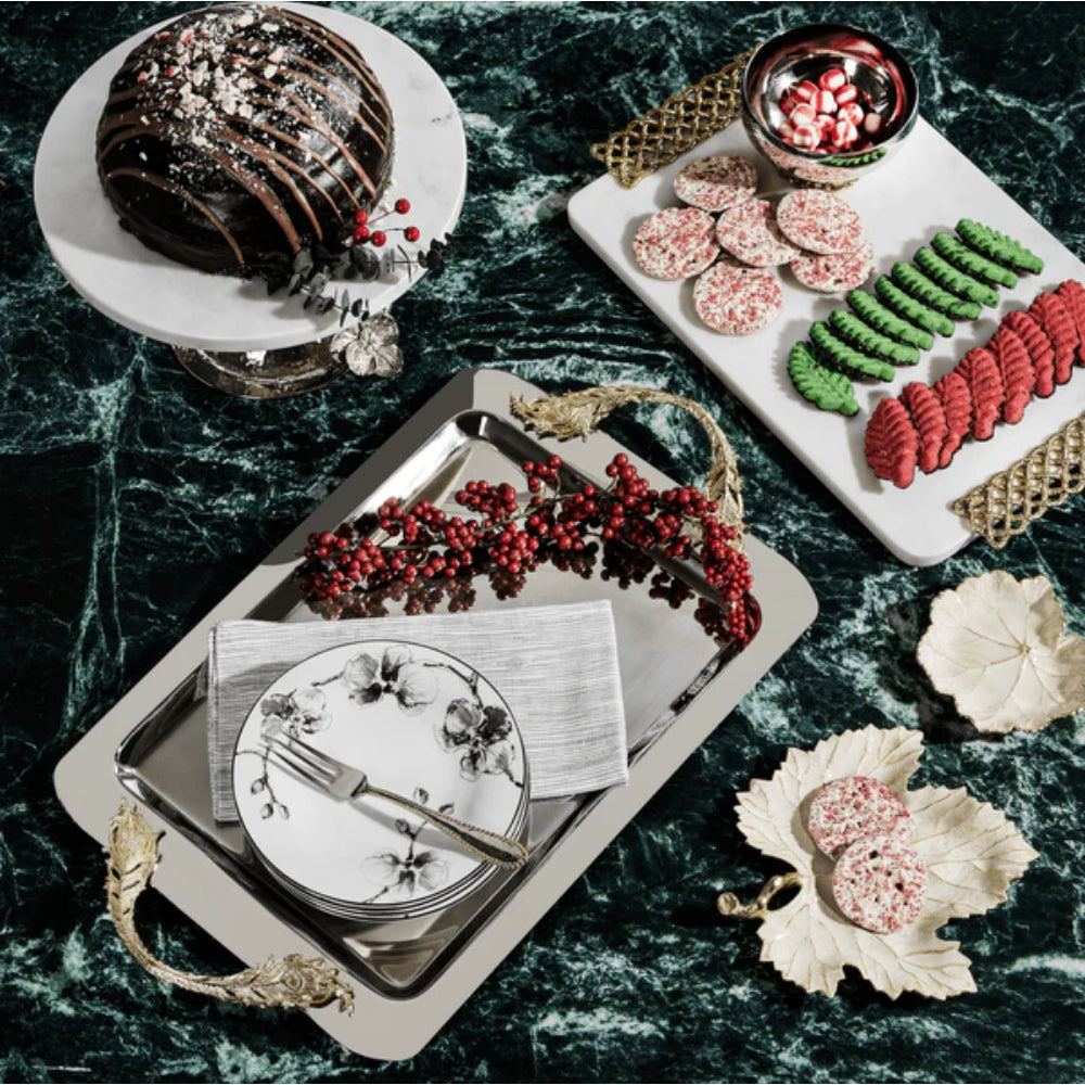 Michael Aram Winter Leaves Grape Leaf Dish