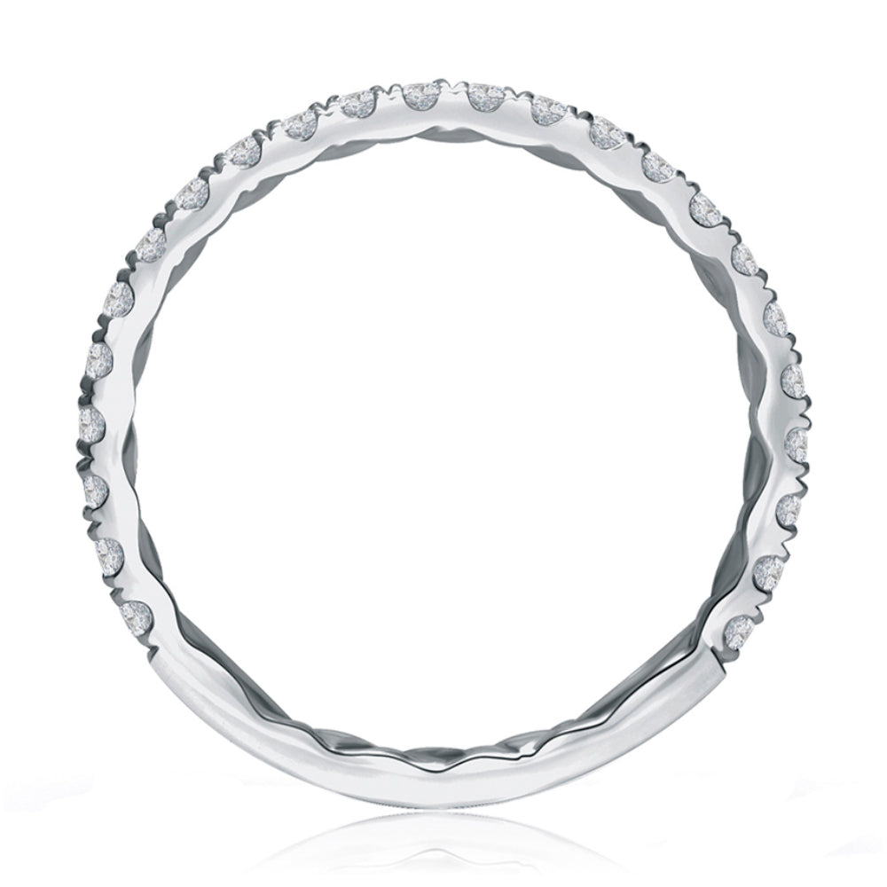 A. Jaffe Statement Quilted Wedding Band