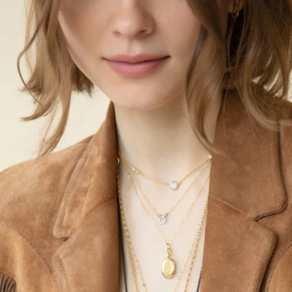 Monica Rich Kosann 18k Sun, Moon & Stars Necklace