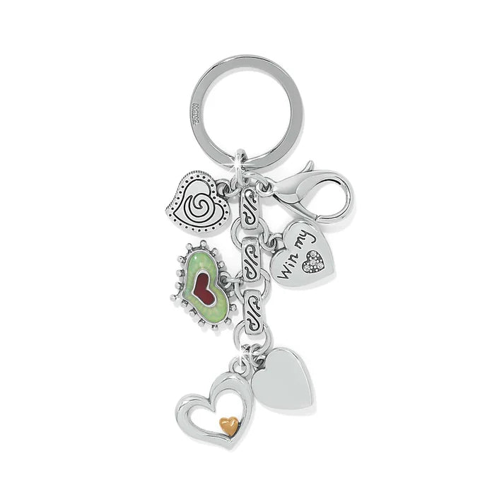 Brighton One Heart Color Key Fob