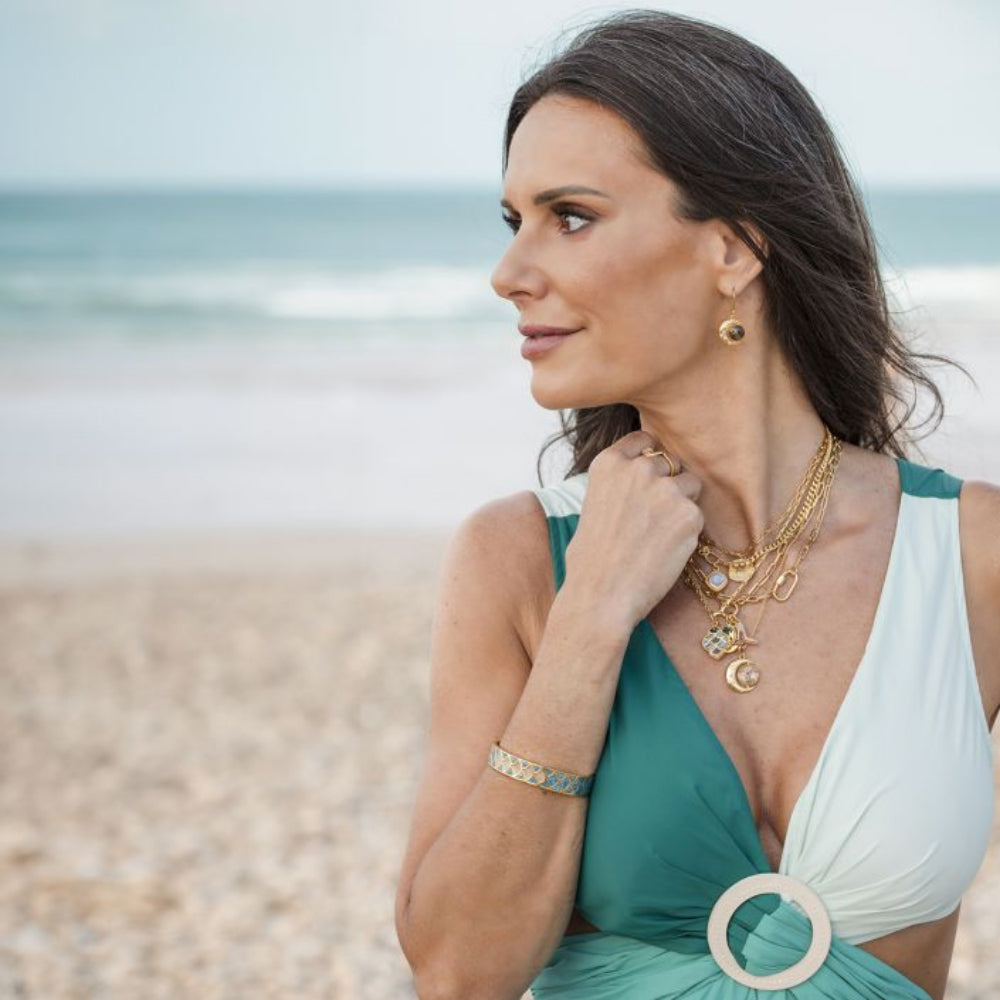 Dune New Moon Earrings by Captain Kate - Moonstone