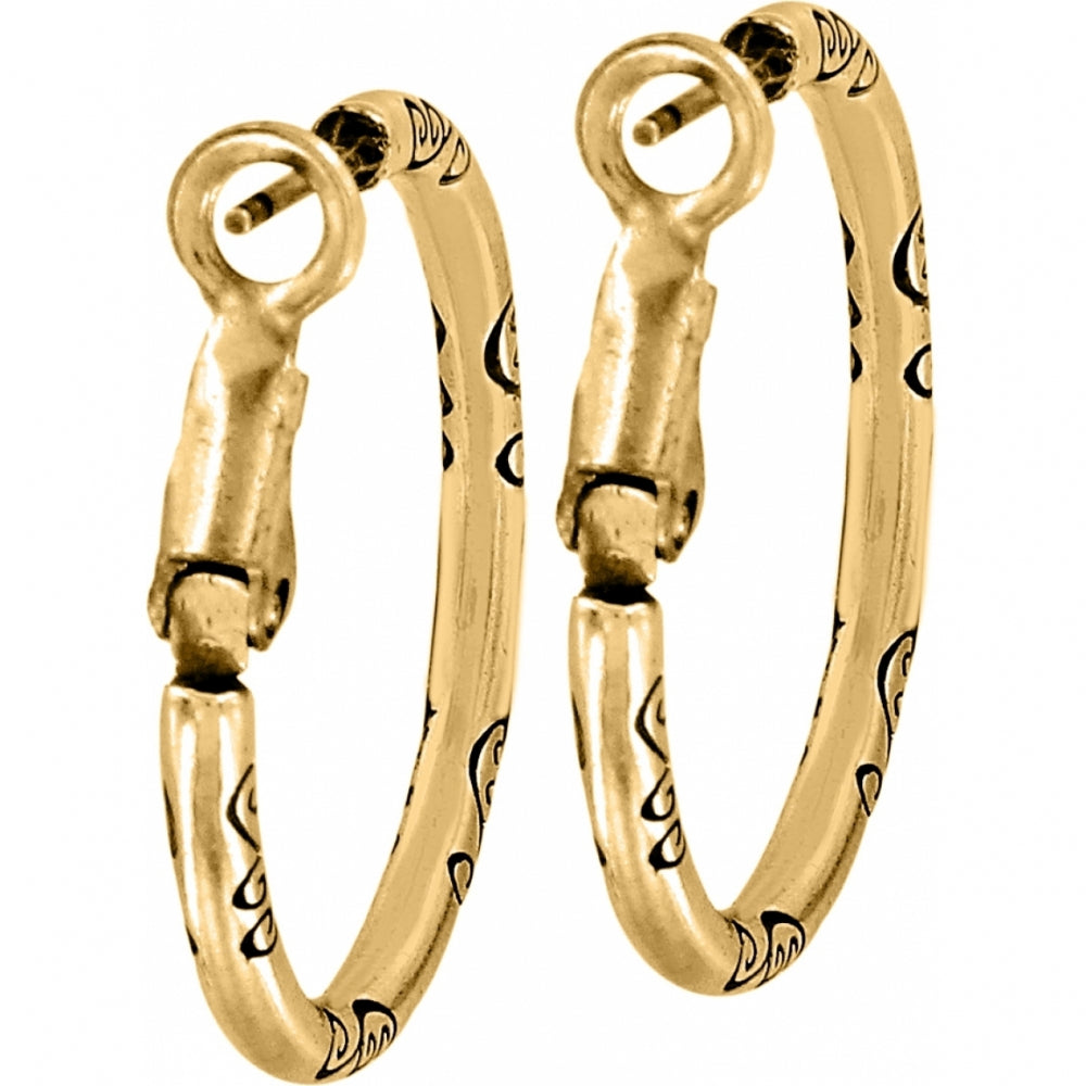 Brighton Small Hoop Charm Earrings