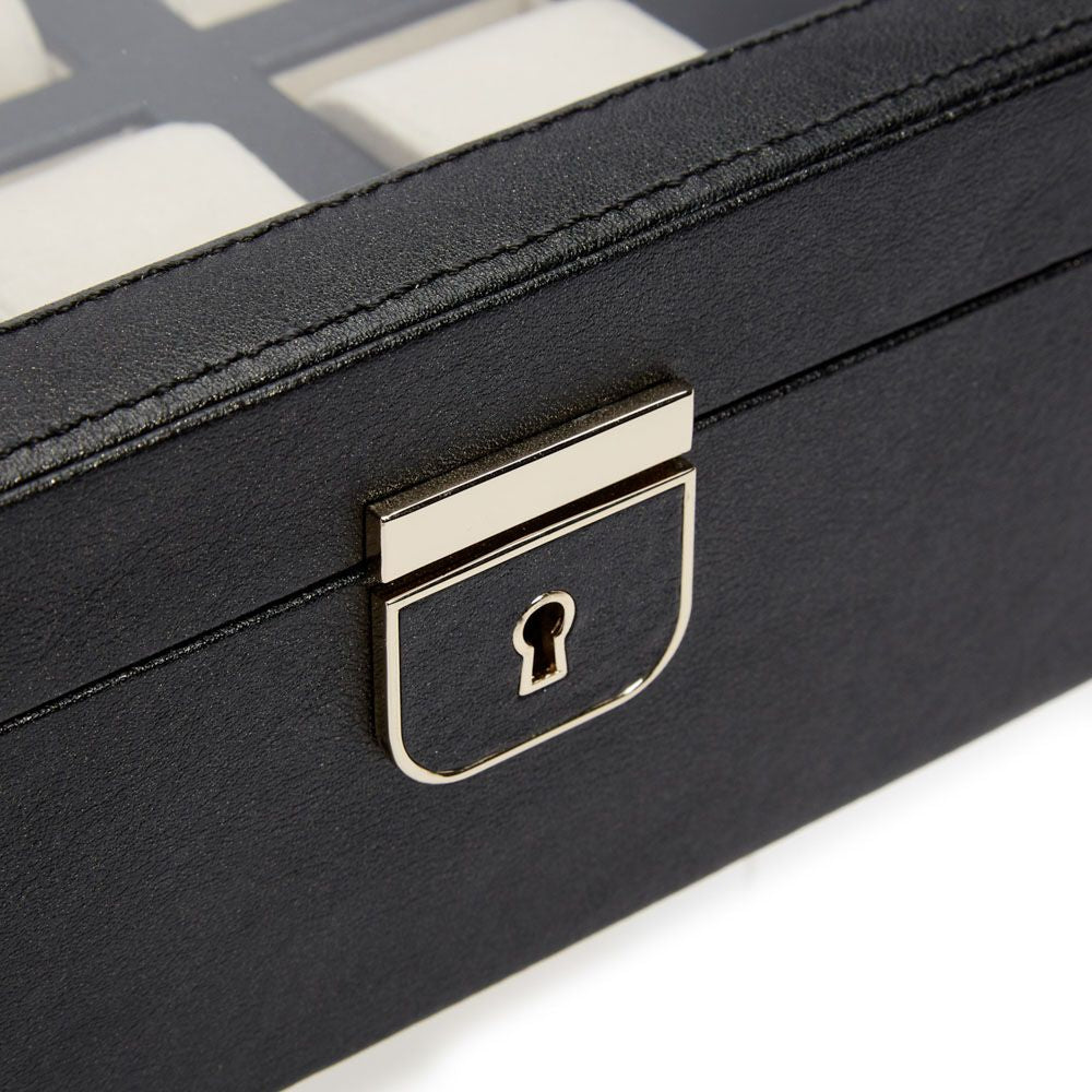 Wolf Designs Palermo 6 Piece Watch Box in Black Anthracite