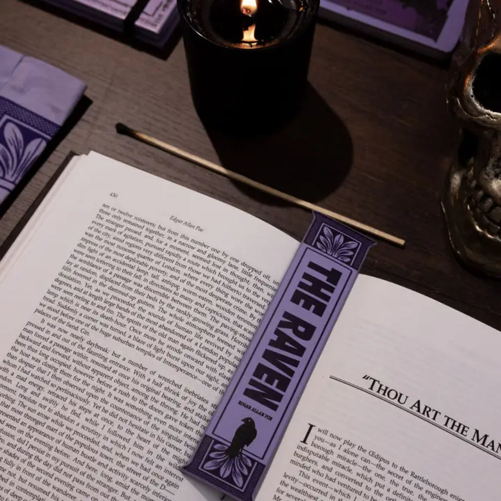 Steel Mill and Co. Bookmark, the Raven - Purple