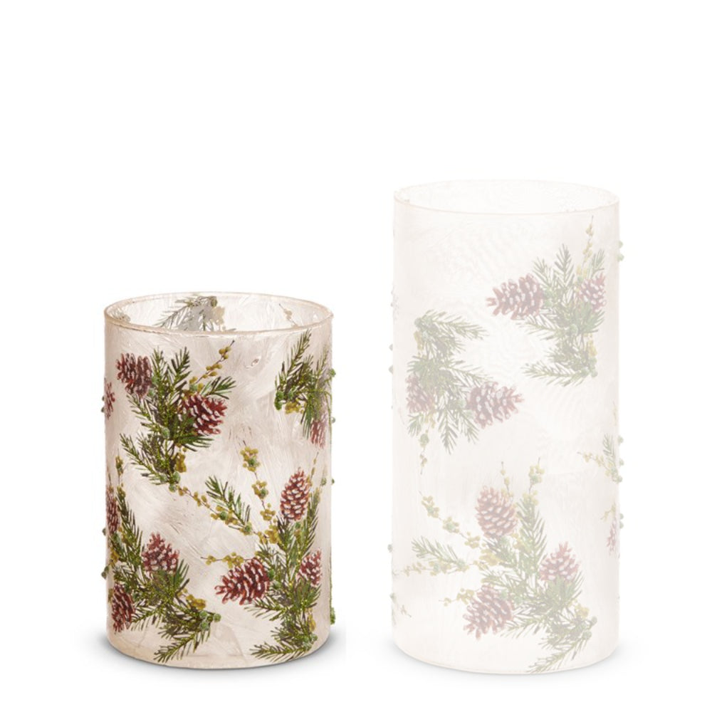 Raz Imports Evergreen and Pinecone Containers