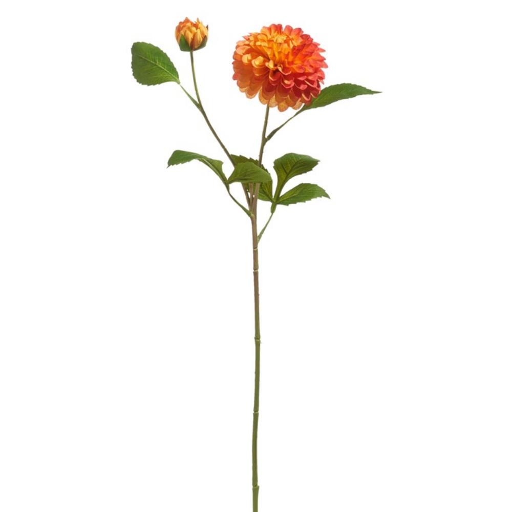 24" Orange Dahlia Spray