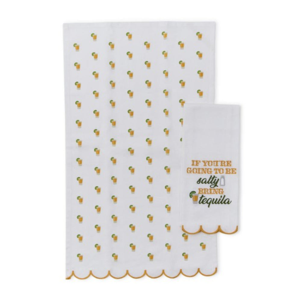 Two's Company Drinking Kitchen Dish Towel