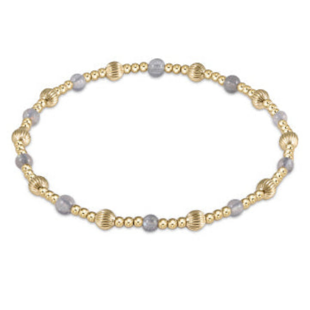 enewton 6.25" Dignity Sincerity Gemstone 4mm Bead Bracelet - Labradorite