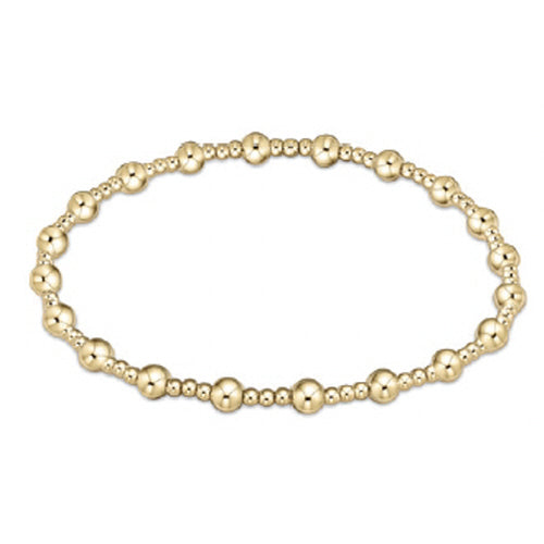 enewton egirl Classic Sincerity Pattern 4mm Bead Bracelet - Gold