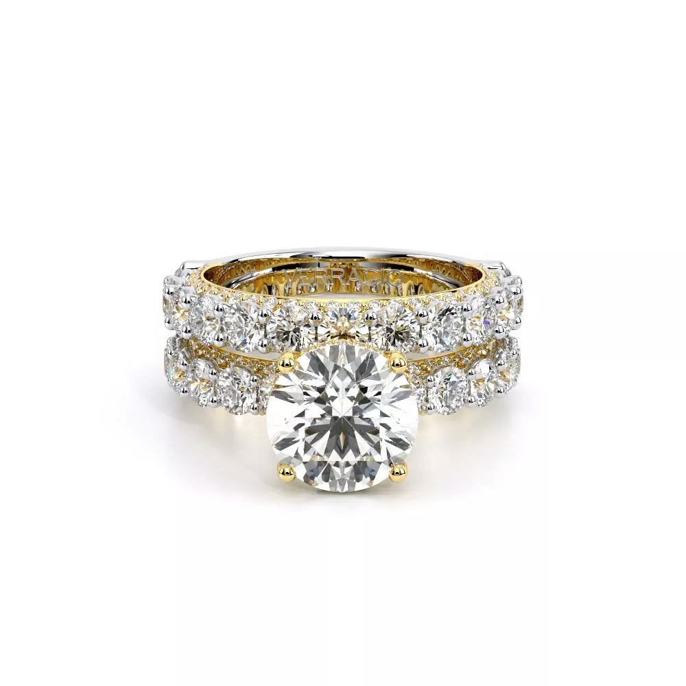 Verragio Couture 18K Two-Tone Round Diamond Engagement Ring