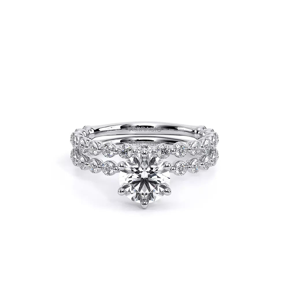 Verragio Renaissance 14k Gold 6 Prong Round Diamond Engagement Ring